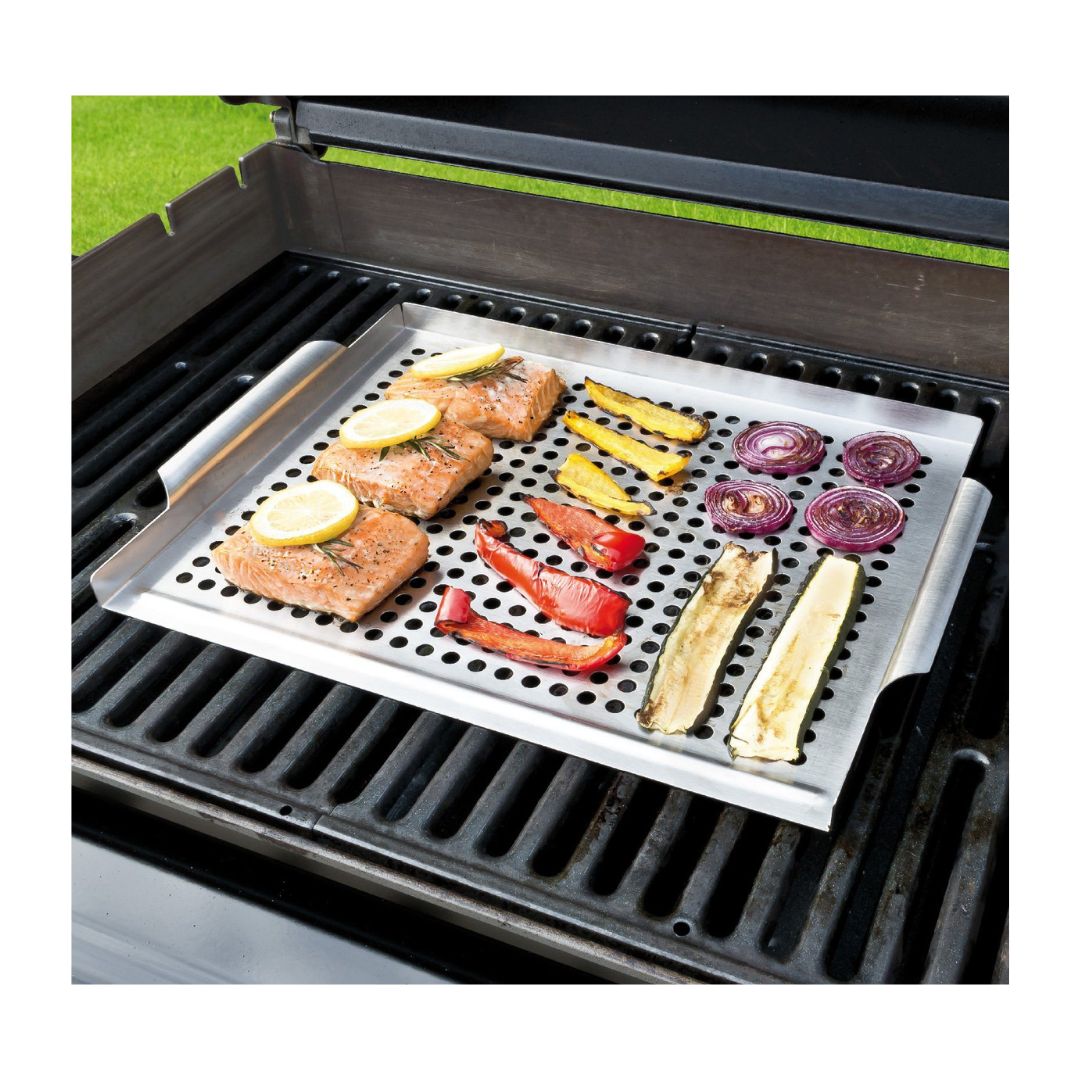 Vassoio barbecue in acciaio inox