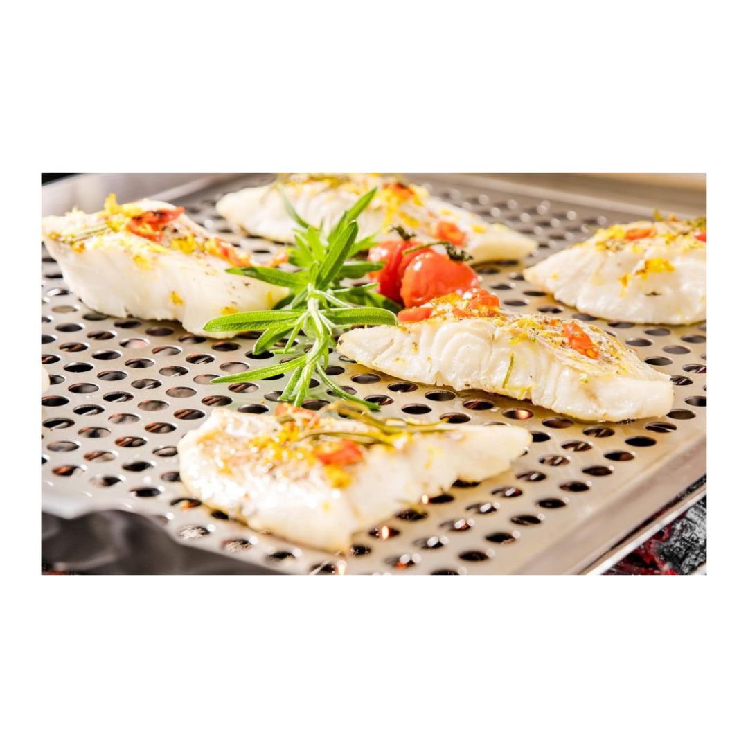 Vassoio barbecue in acciaio inox