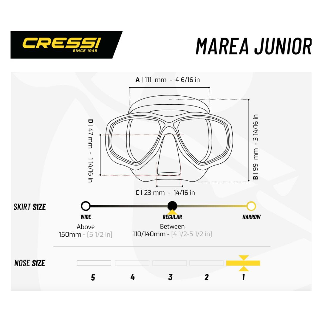 Maschera Cressi Marea Junior