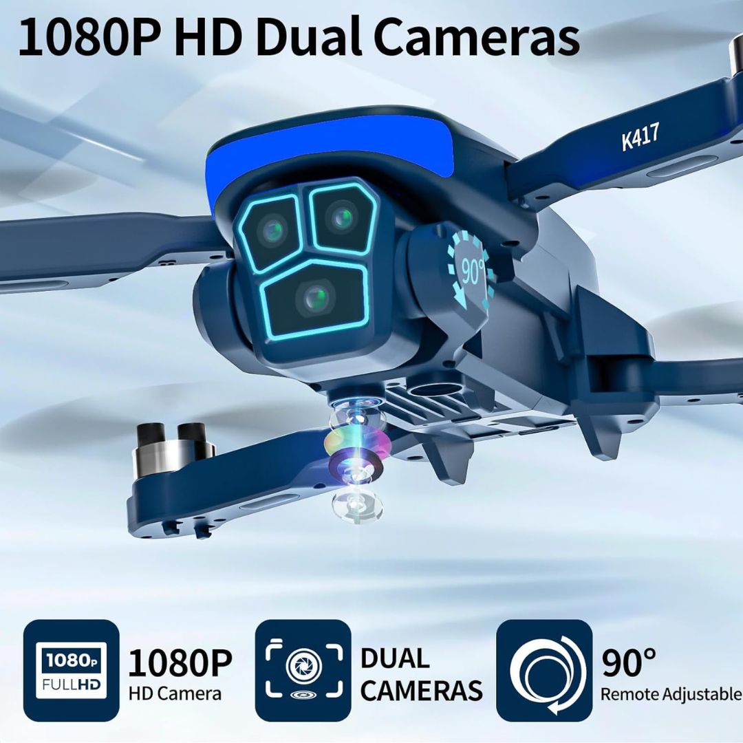 Drone K417 con dual Telecamera 1080P