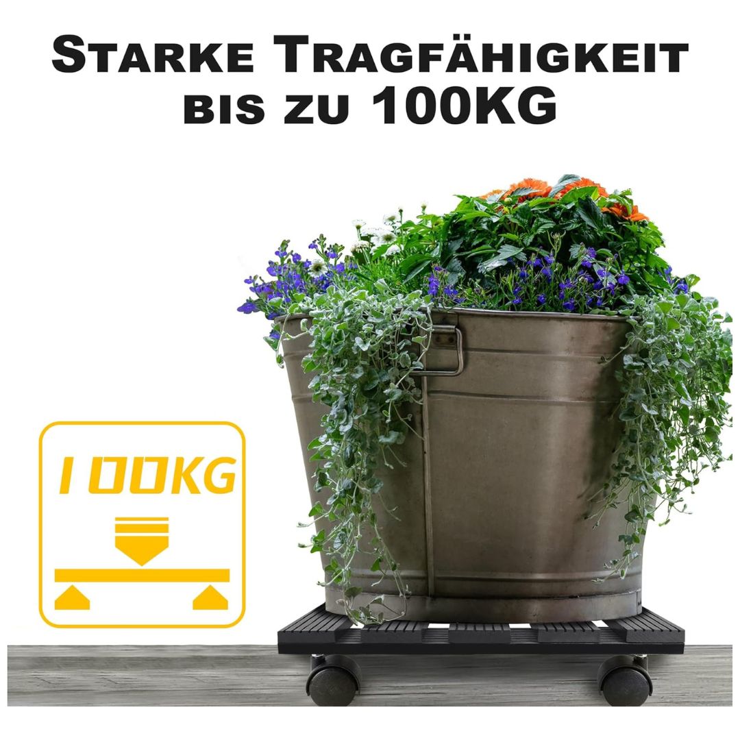 Carrello per piante, 30x30, portata 100 kg
