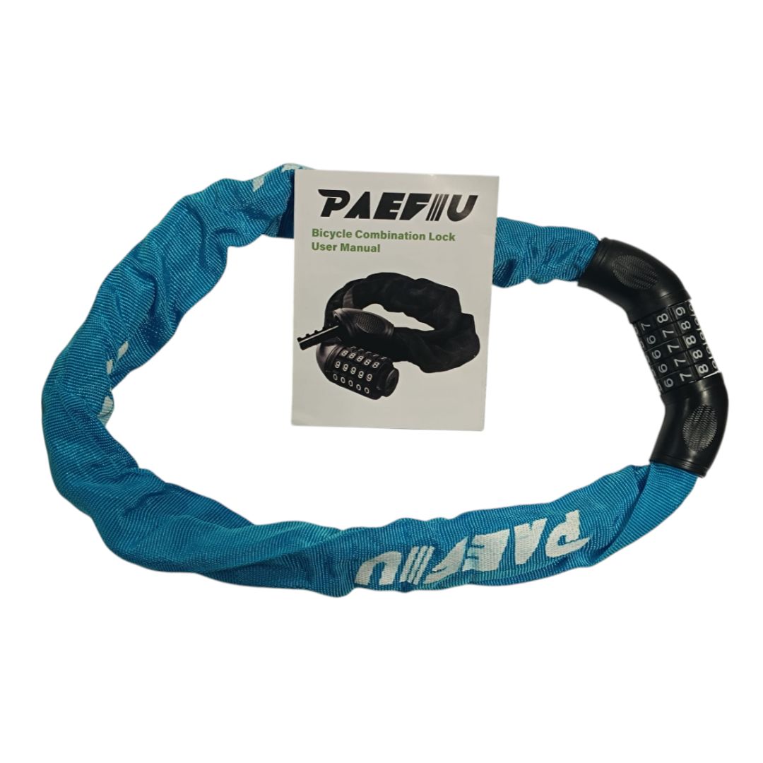 Catena con lucchetto a combinazione 80 cm