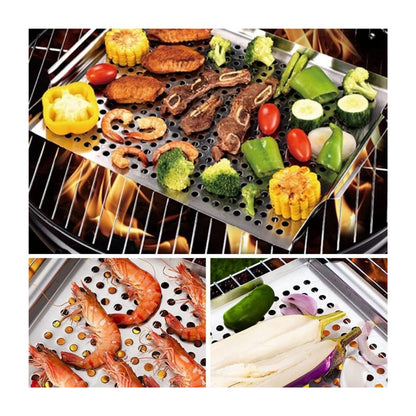 Vassoio barbecue in acciaio inox